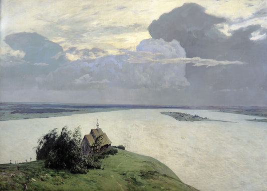 Above the Eternal Peace by Isaak Levitan,A3(16x12")Poster