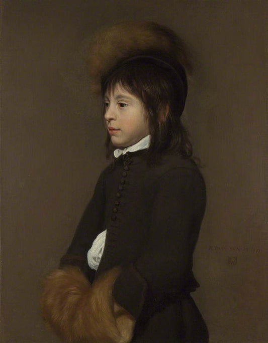 Portrait of a Boy aged 11, vintage artwork by Jacob van Oost the Elder, 12x8" (A4) Poster