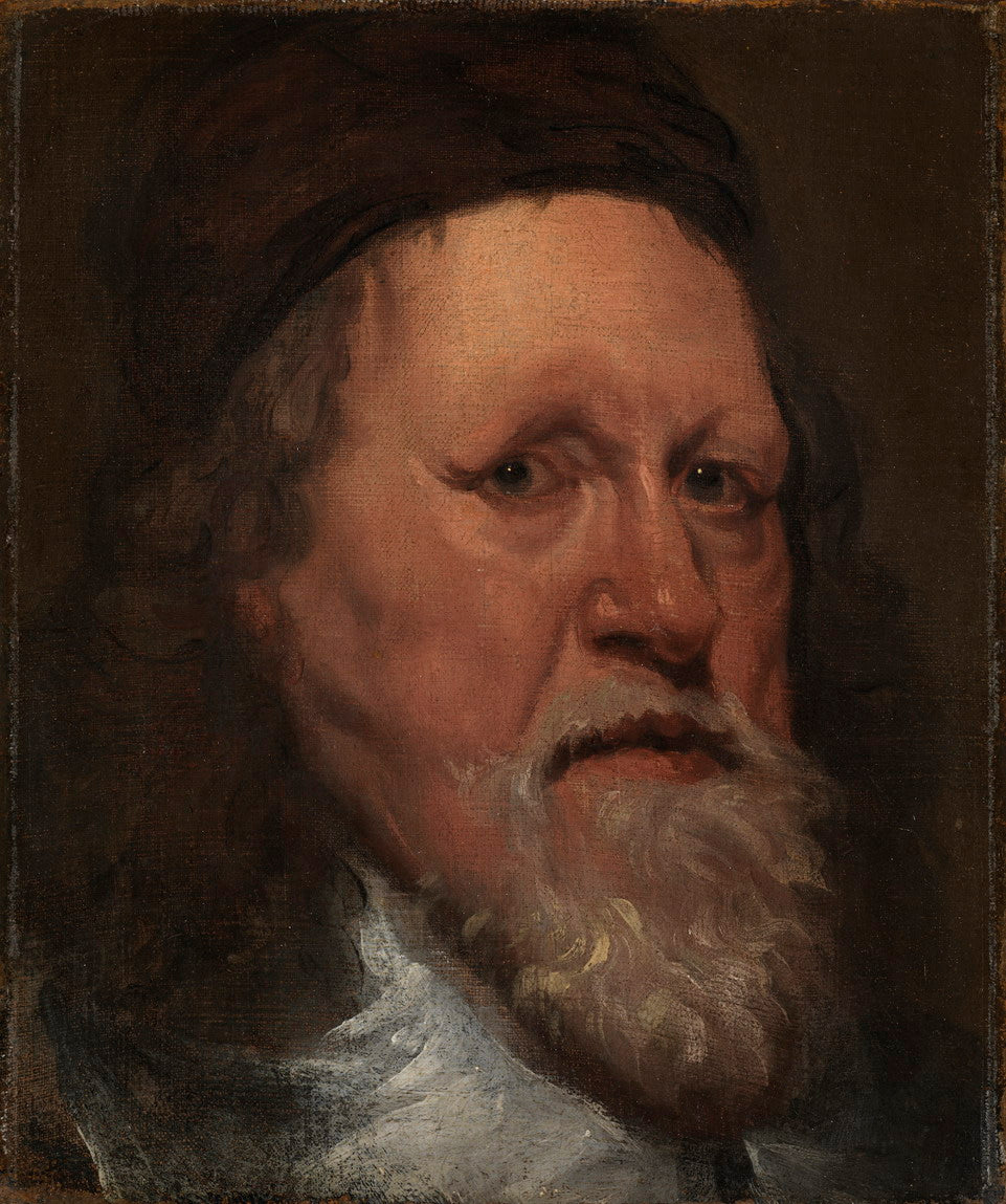 Inigo Jones (1573-1652), vintage artwork by William Dobson, 12x8" (A4) Poster