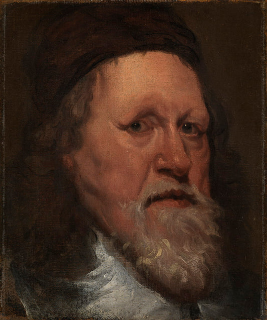 Inigo Jones (1573-1652), vintage artwork by William Dobson, 12x8" (A4) Poster