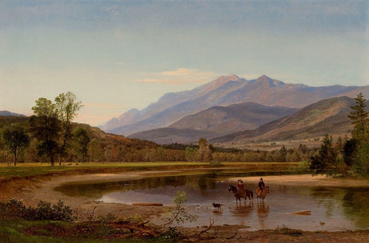 Fording the Stream (Franconia Mountains, New Hampshire), vintage artwork by Samuel Lancaster Gerry, A3 (16x12") Poster Print