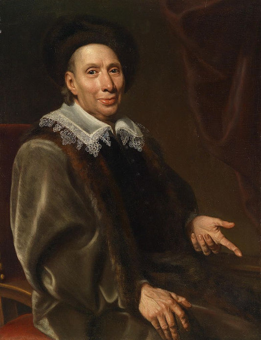 Portrait of Johann Michael von Gotter, vintage artwork by Jan Kupecky, 12x8" (A4) Poster