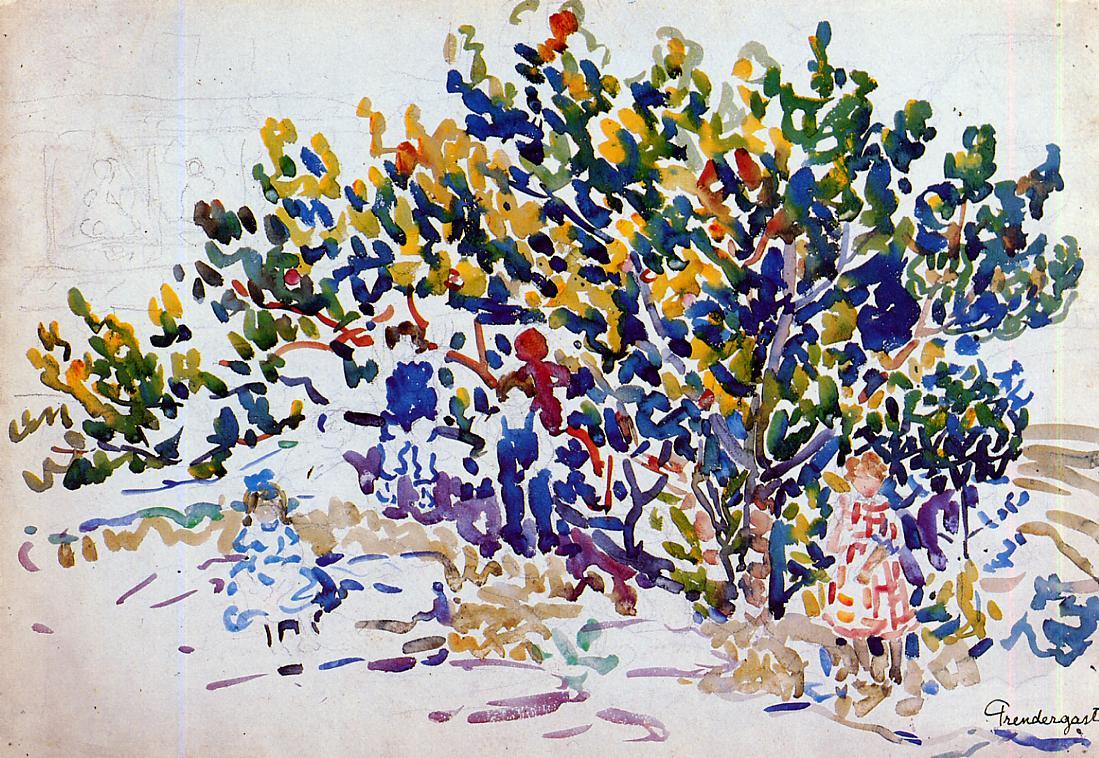 Children in the Tree by Maurice Prendergast,A3(16x12")Poster