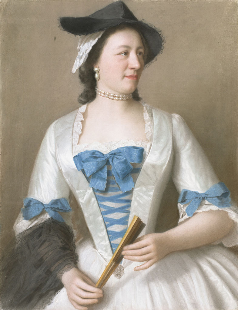 Jeanne-Elisabeth de Sellon, vintage artwork by Jean-Étienne Liotard, 12x8" (A4) Poster
