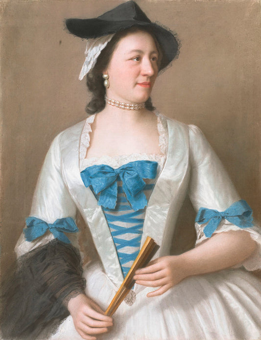 Jeanne-Elisabeth de Sellon, vintage artwork by Jean-Étienne Liotard, 12x8" (A4) Poster