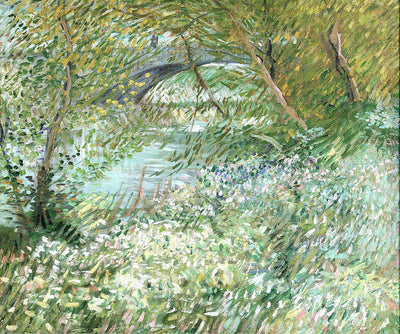  Seine with Pont de Clichy in the Spring by Vincent van Gogh,A3(16x12")Poster