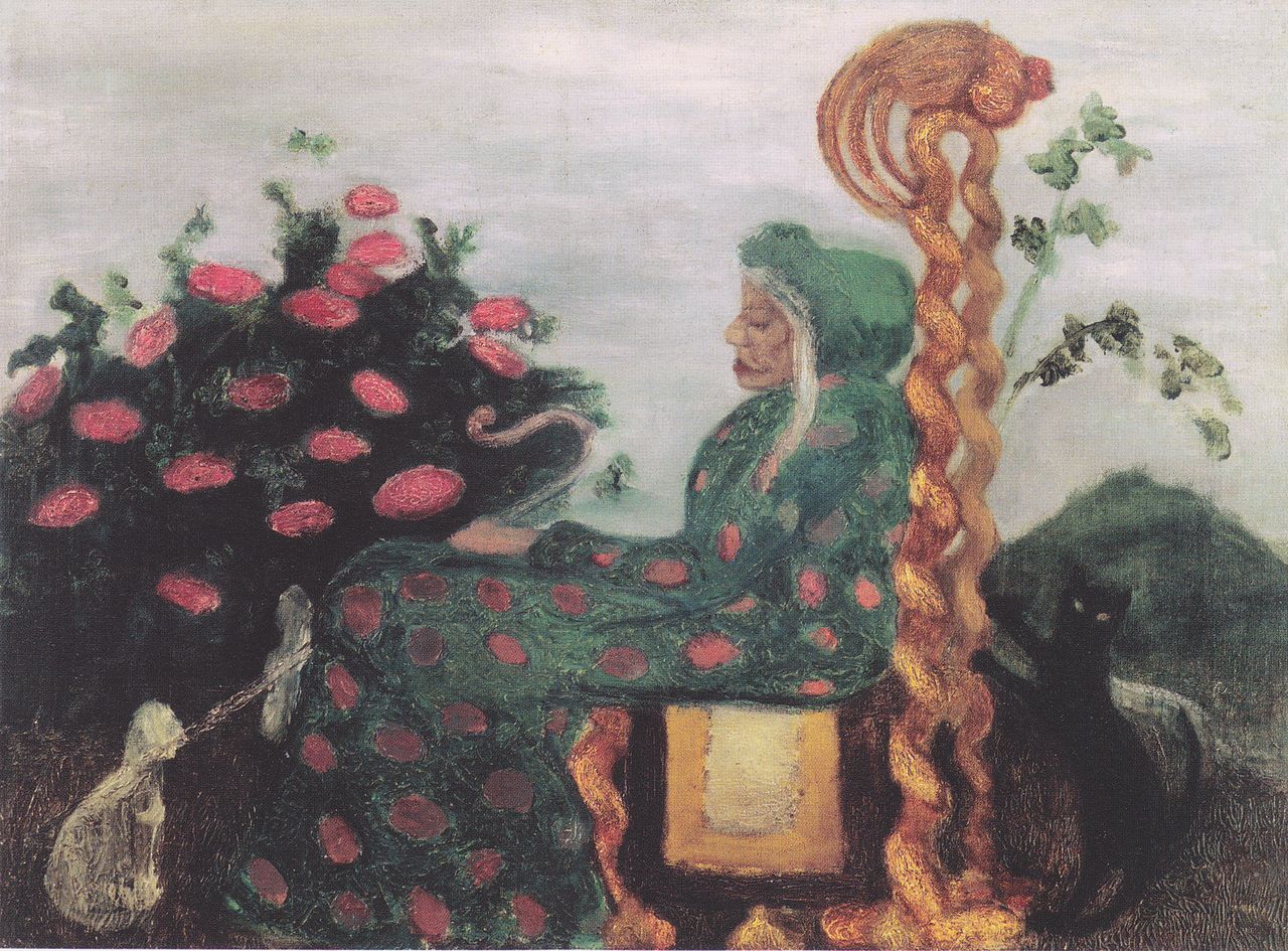 Die Märchendrude, vintage artwork by Paula Modersohn-Becker, 12x8" (A4) Poster
