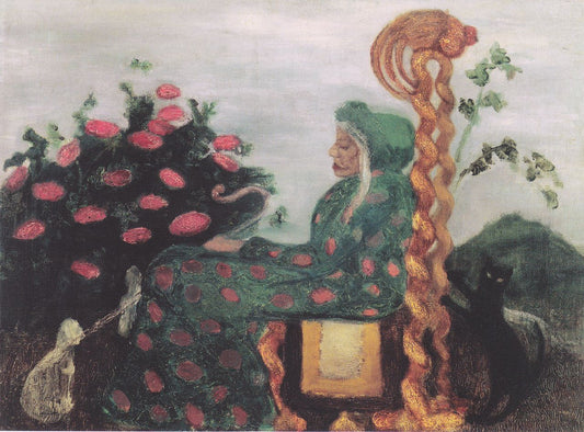 Die Märchendrude, vintage artwork by Paula Modersohn-Becker, 12x8" (A4) Poster