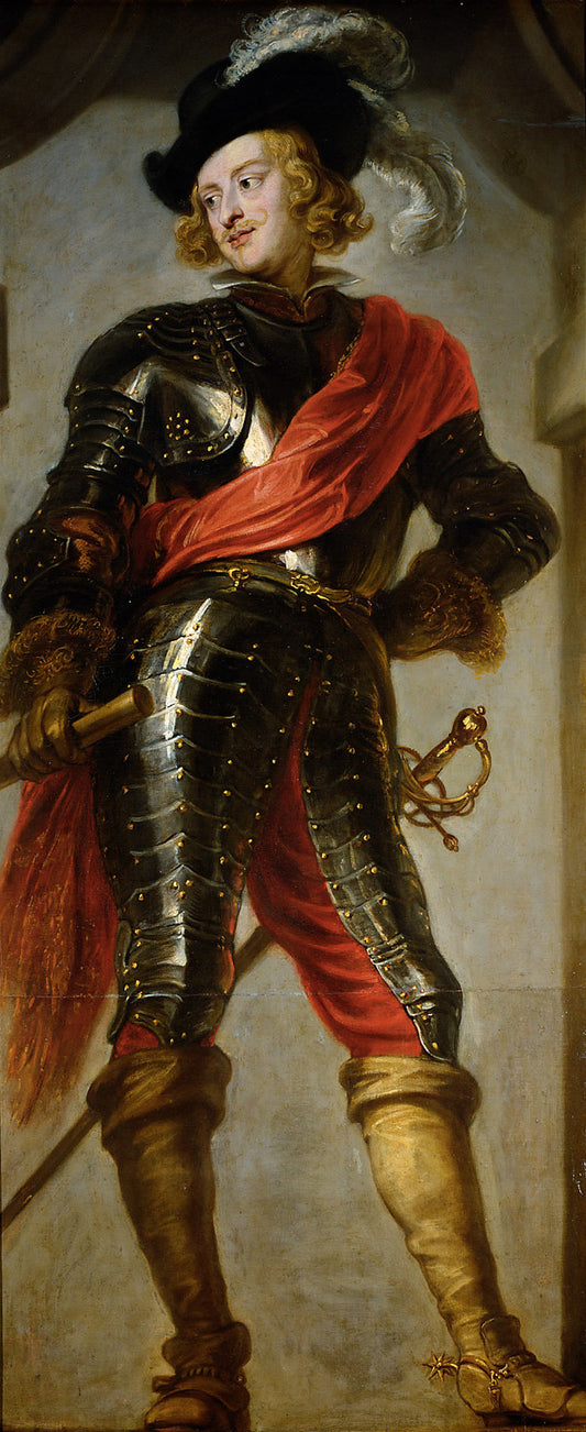 Cardinal-Infante Ferdinand of Austria, vintage artwork by Jan van den Hoecke, 12x8" (A4) Poster