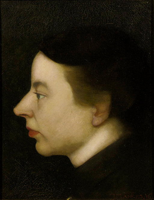Portrait of Annie Mankes-Zernike by Jan Mankes,16x12(A3) Poster