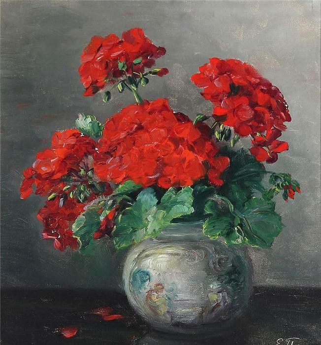 Geranium by Ernest Filliard,A3(16x12")Poster