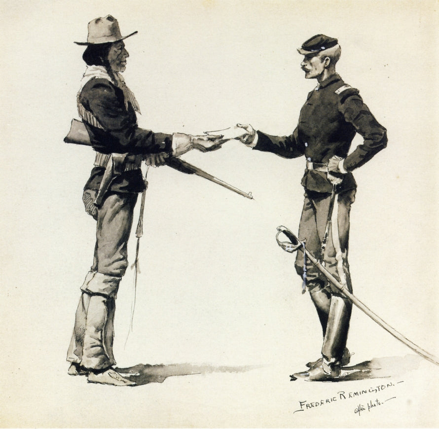 h Bearer Troop B, United States Scouts by Frederic Remington,A3(16x12")Poster