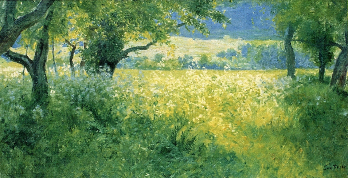 July Afternoon, vintage artwork by Guy Orlando Rose, 12x8" (A4) Poster