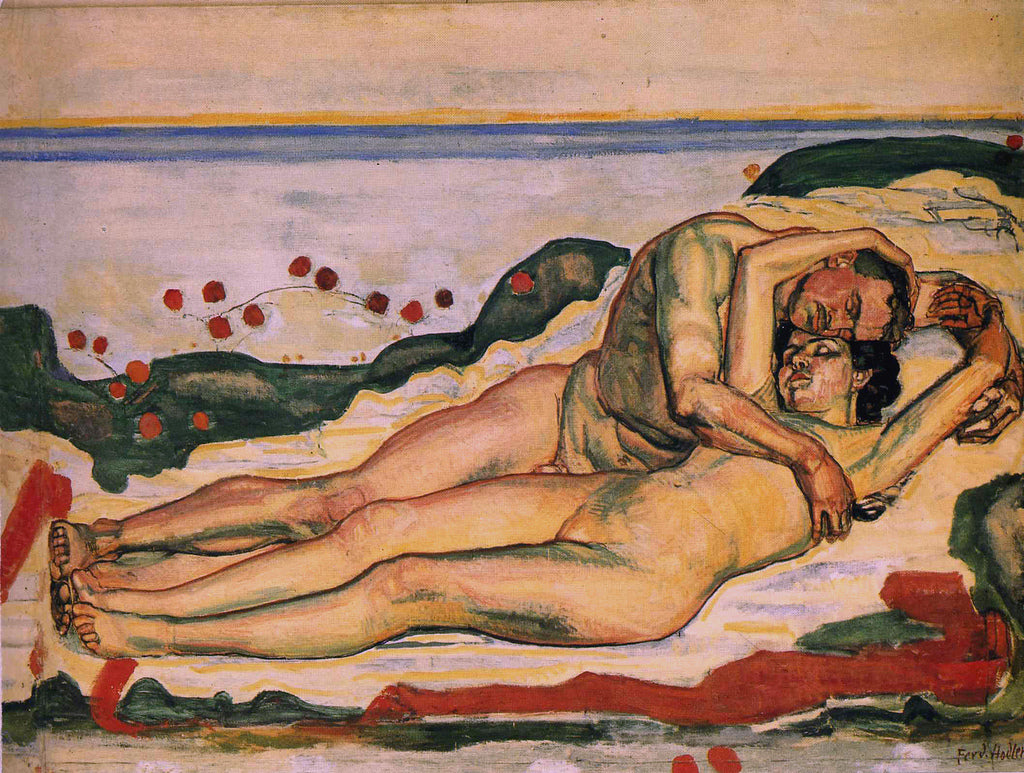 Love, vintage artwork by Ferdinand Hodler, 12x8" (A4) Poster