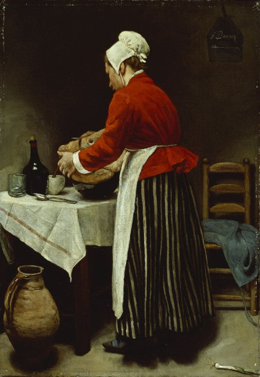 The Maid, vintage artwork by François Bonvin, A3 (16x12") Poster Print