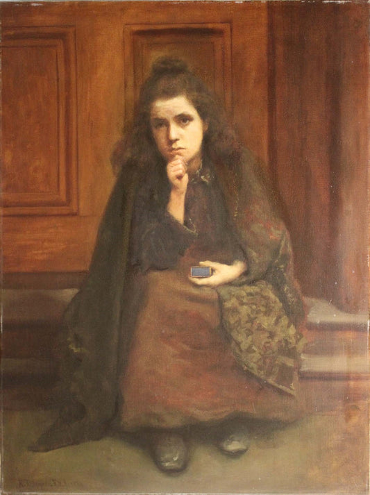 A Muted Appeal, vintage artwork by Richard Thomas Moynan, 12x8" (A4) Poster