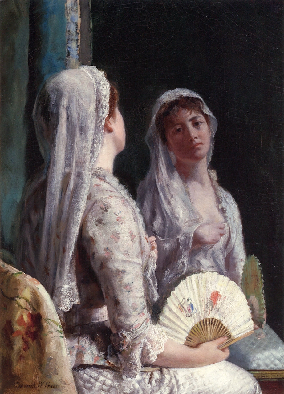 The Old Veil, vintage artwork by Frederick Warren Freer, 12x8" (A4) Poster