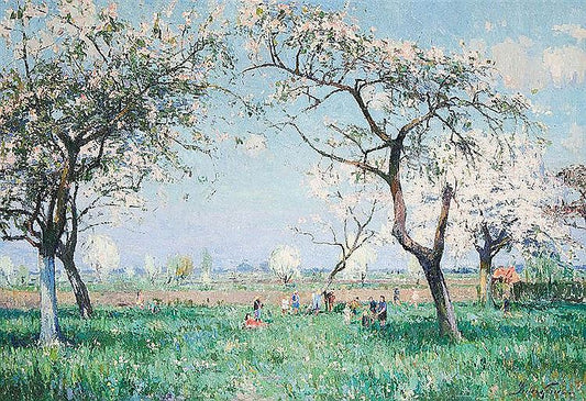 Figures in an Orchard by Pieter Gorus,16x12(A3) Poster