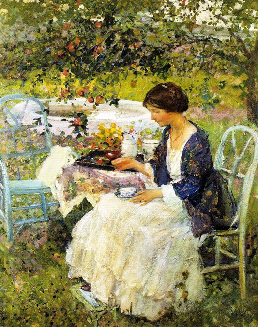 A Gray Day, vintage artwork by Richard Edward Miller, 12x8" (A4) Poster