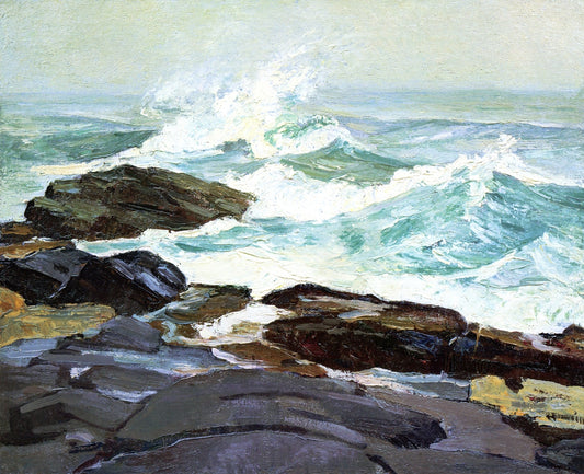 Lobster Cove, vintage artwork by Abraham J. Bogdanove, 12x8" (A4) Poster