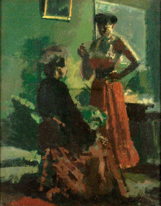 The Belgian Cocottes, vintage artwork by Walter Richard Sickert, 12x8" (A4) Poster