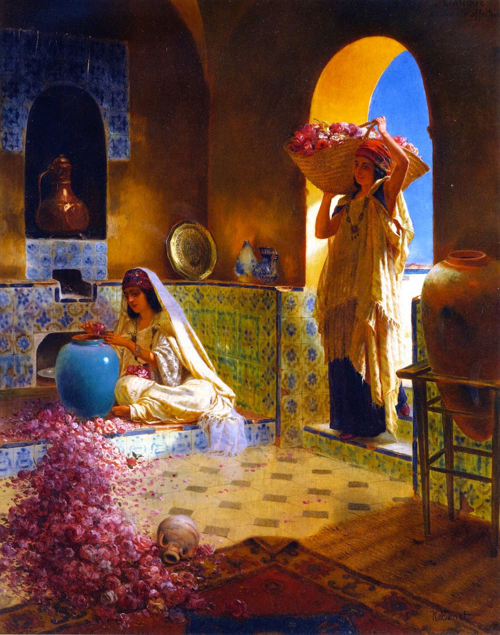The Perfume Makers, vintage artwork by Rudolf Ernst, 12x8" (A4) Poster