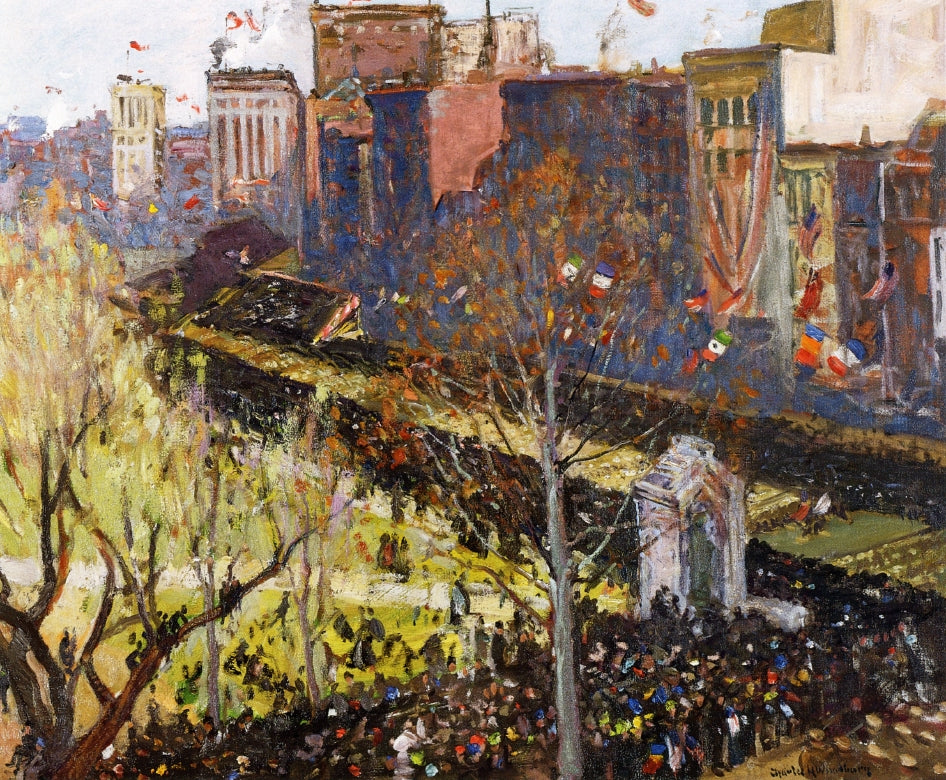 ictory Parade, Boston, April 25, 1919 by Charles H. Woodbury,A3(16x12")Poster