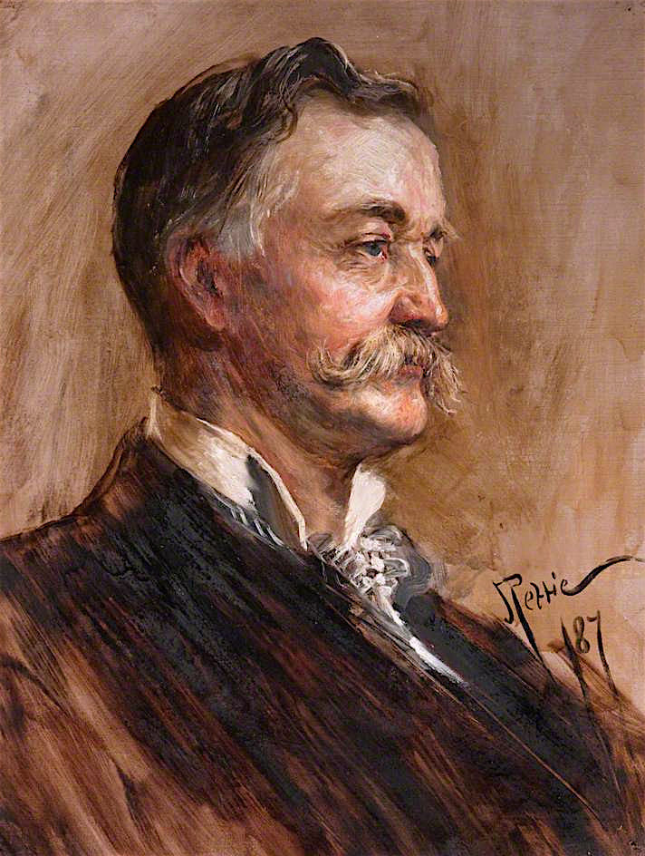 Lieutenant Colonel John Stewart, VD, vintage artwork by John Pettie, RA, 12x8" (A4) Poster