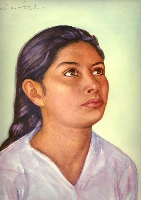 Mexican Girl by Nils Dardel,16x12(A3) Poster