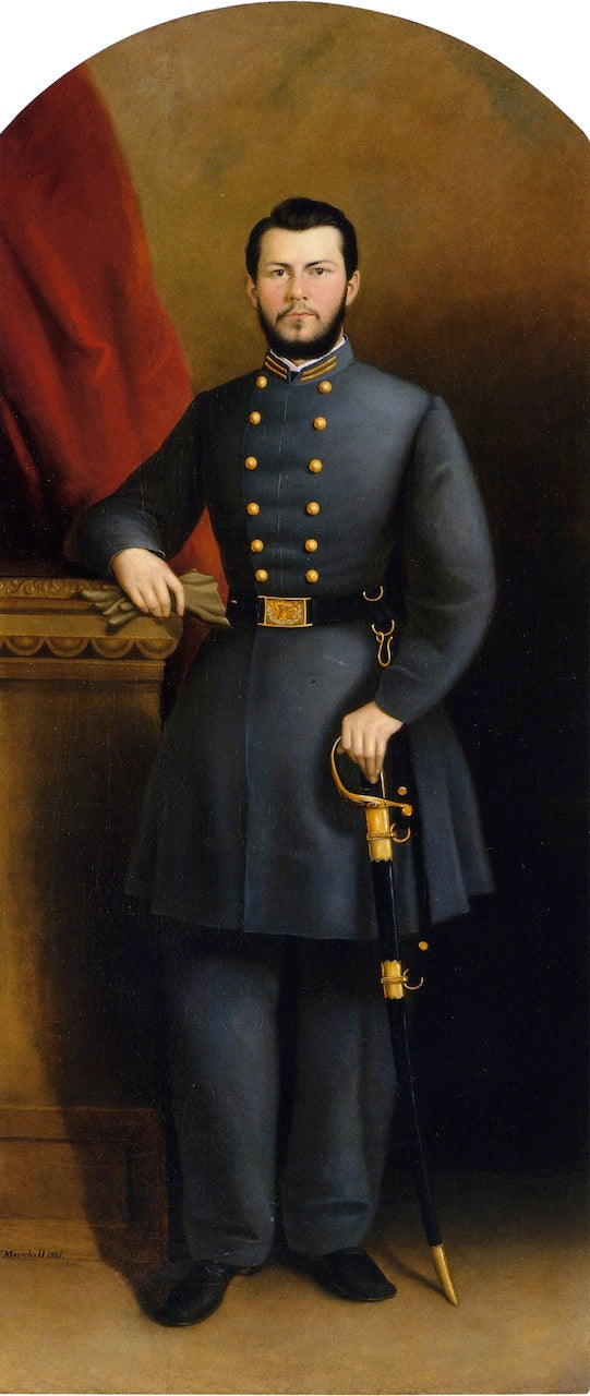 First Lieutenant J. Mack Walker, C.S.A., vintage artwork by Nicola Marschall, 12x8" (A4) Poster