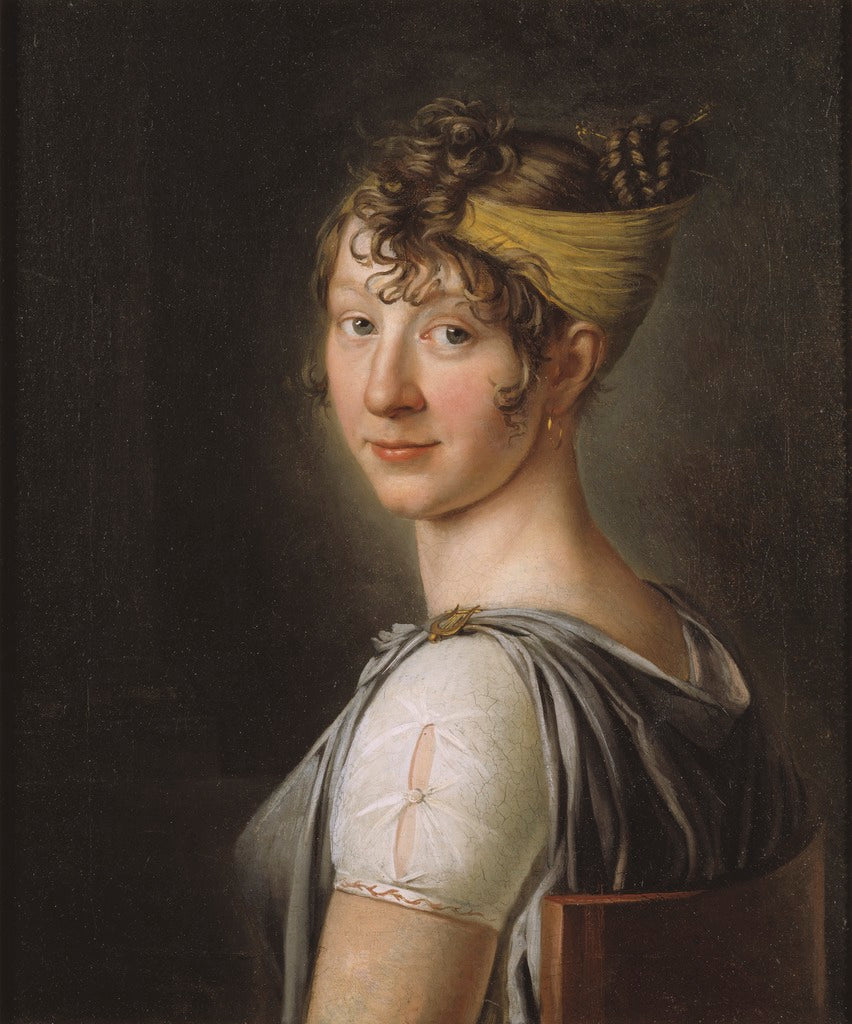 The Artist's Sister Wilhelmina, vintage artwork by Per Krafft the Younger, 12x8" (A4) Poster