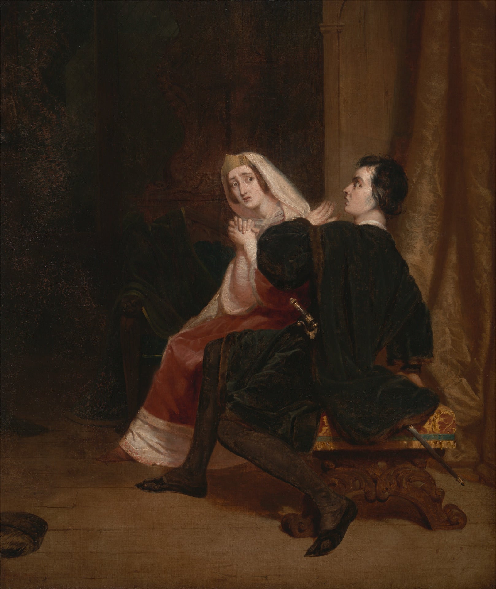 Hamlet and his Mother; The Closet Scene, vintage artwork by Richard Dadd, A3 (16x12") Poster Print