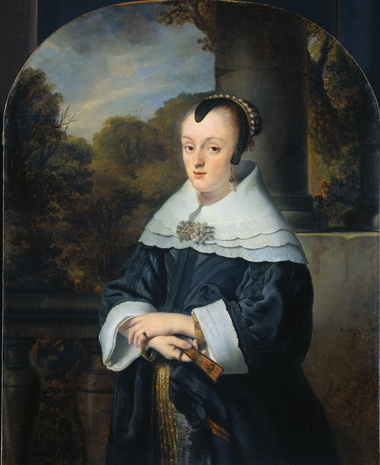 Maria Rey, vintage artwork by Ferdinand Bol, 12x8" (A4) Poster