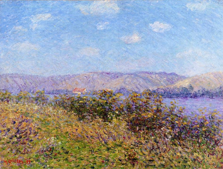  the Seine in Summer, Tournedos-sur-Seine by Gustave Loiseau,A3(16x12")Poster
