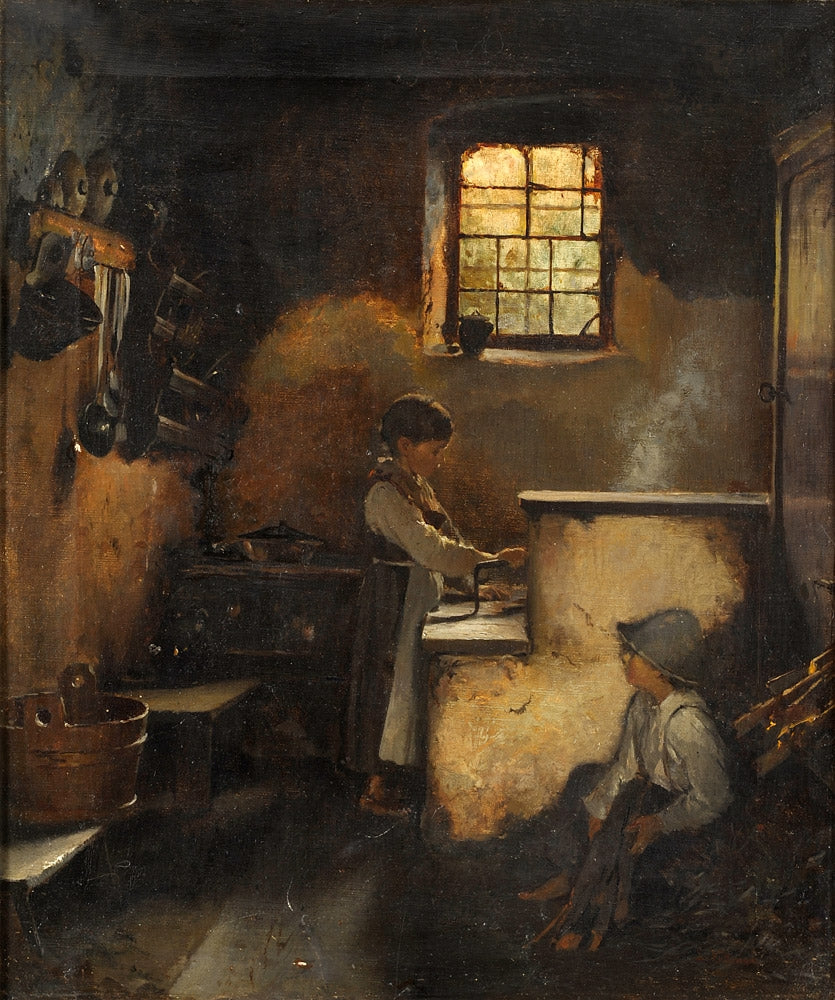 Practice makes perfect, vintage artwork by Ludwig Vollmar, 12x8" (A4) Poster