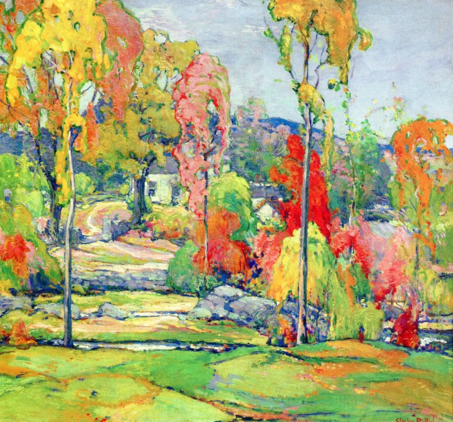 Autumn Design by Charles Reiffel,A3(16x12")Poster