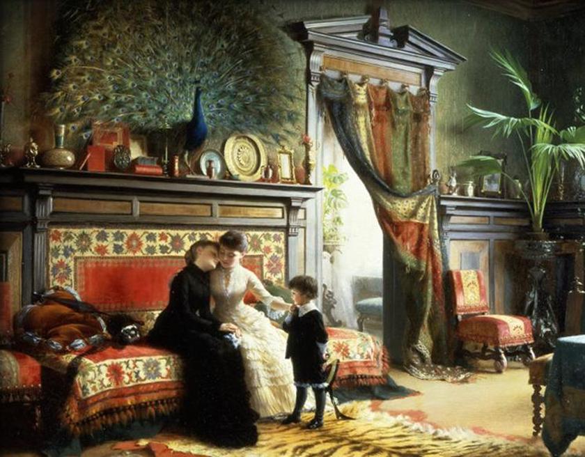 Lost happiness, vintage artwork by Knut Ekwall, 12x8" (A4) Poster