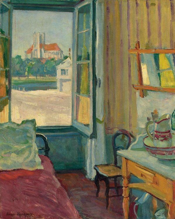 The Open Window by Arnold Borisovich Lakhovsky,16x12(A3) Poster