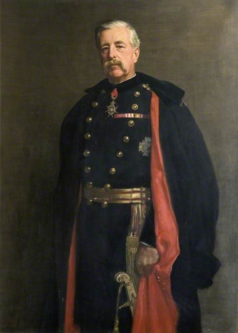 Major General M. W. E. Gossett, vintage artwork by John Maler Collier, 12x8" (A4) Poster