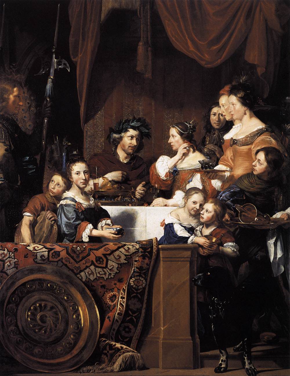 The de Bray Family, vintage artwork by Jan de Bray, 12x8" (A4) Poster