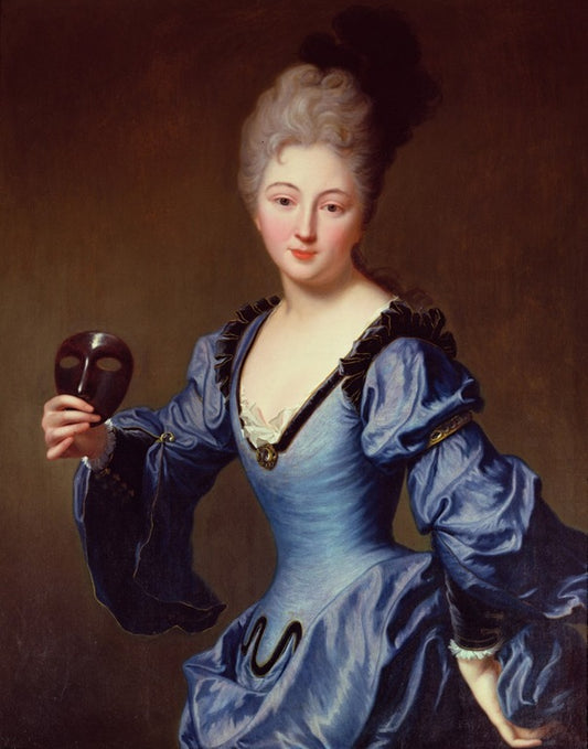 La comtesse de Bersac, vintage artwork by Jean-Baptiste Santerre, 12x8" (A4) Poster