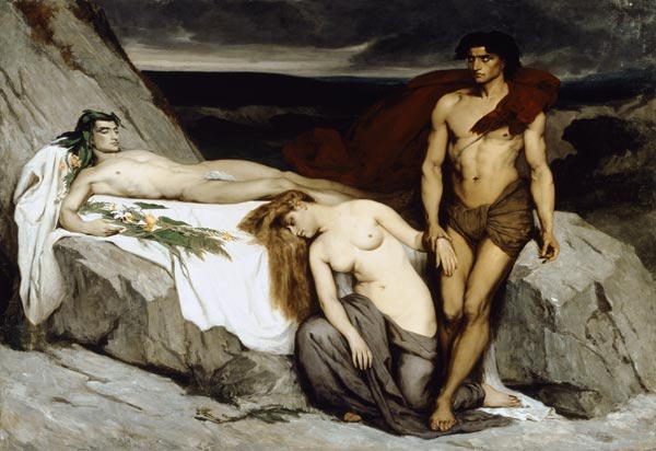The Death, vintage artwork by Sir Lawrence Alma-Tadema, 12x8" (A4) Poster