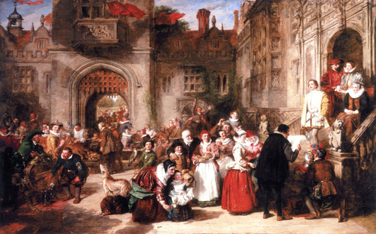 Coming of Age in the Olden Time, vintage artwork by William Powell Frith, A3 (16x12") Poster Print