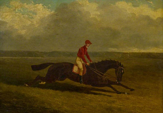 The Baron, Winner of the St Leger, 1845, vintage artwork by John Frederick Herring, Sr, A3 (16x12") Poster Print