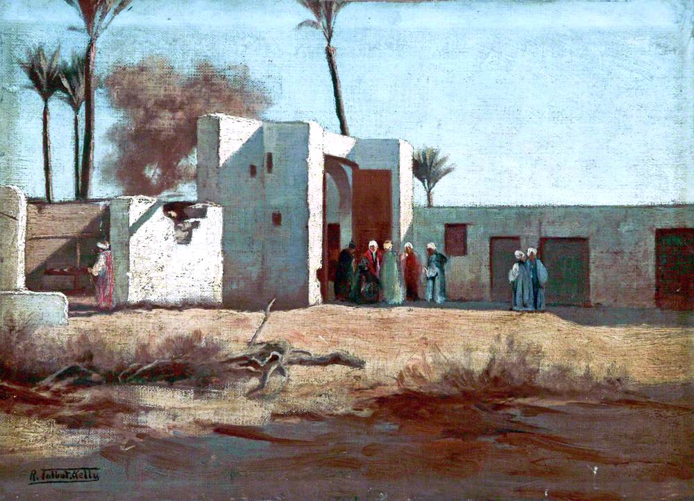 The Outpost, vintage artwork by Robert George Talbot Kelly, 12x8" (A4) Poster