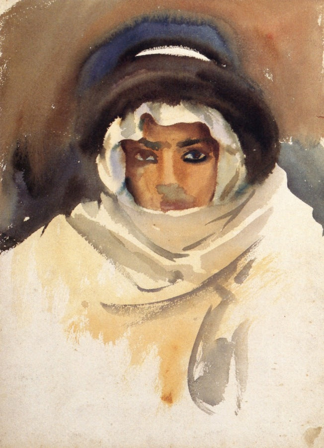 Bedouin, vintage artwork by John Singer Sargent, 12x8" (A4) Poster