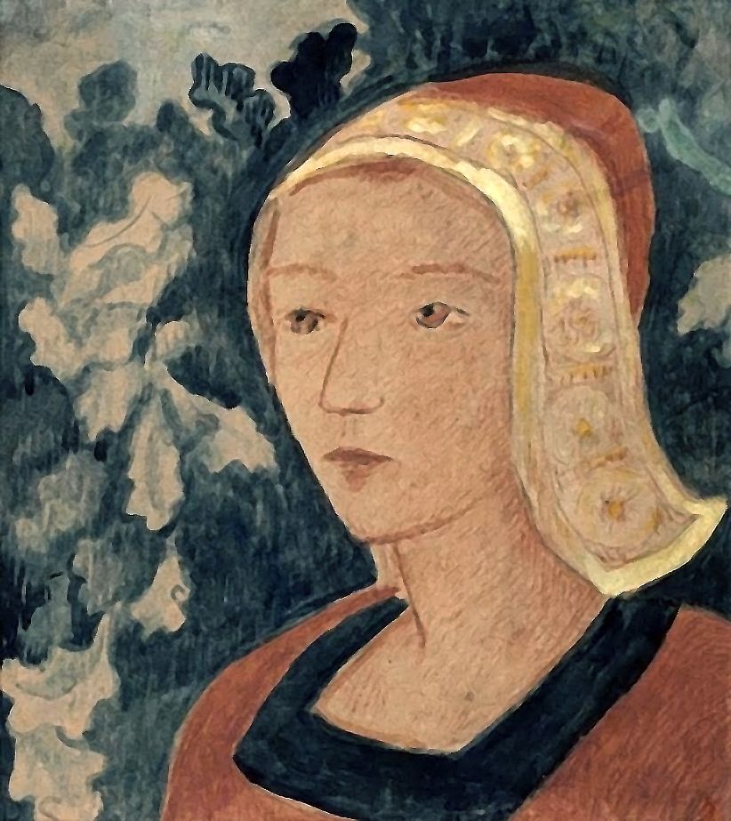 La Châtelaine, vintage artwork by Paul Serusier, 12x8" (A4) Poster