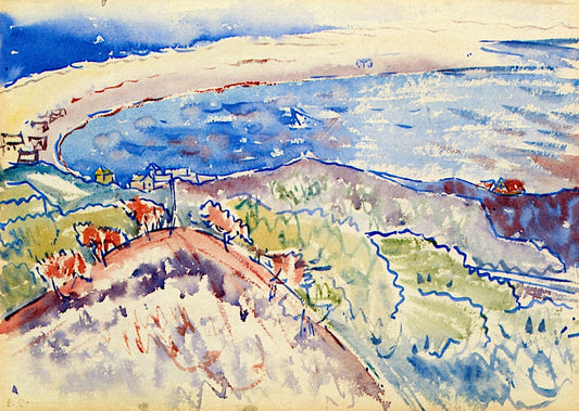 From Mount Gilboa, vintage artwork by Charles Demuth, 12x8" (A4) Poster