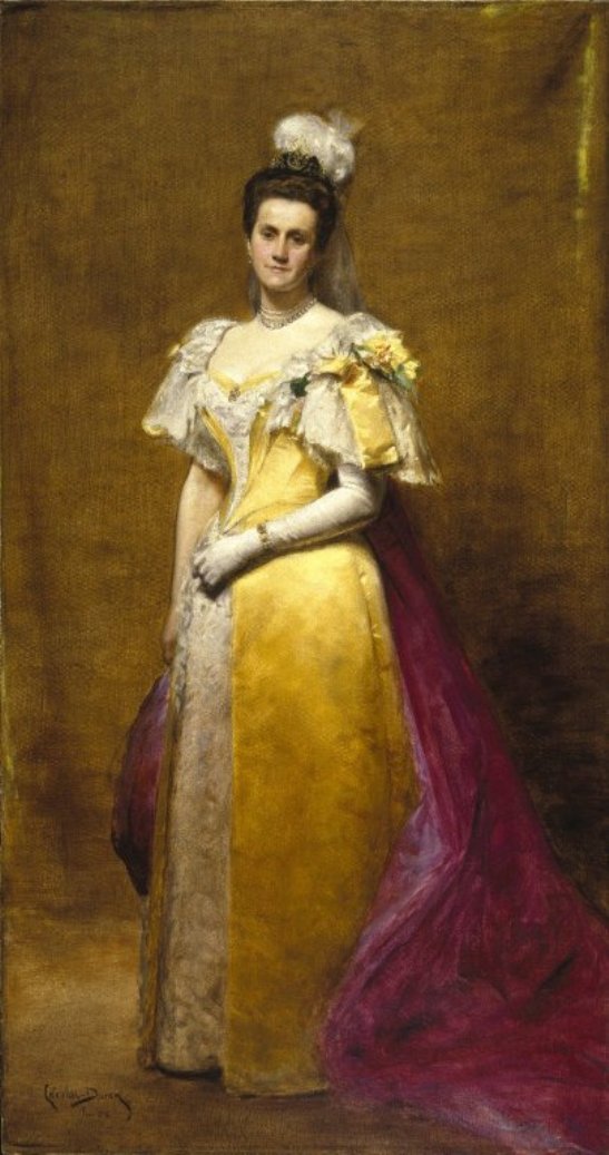 Portrait of Emily Warren Roebling, vintage artwork by Charles Auguste Émile Durand, 12x8" (A4) Poster