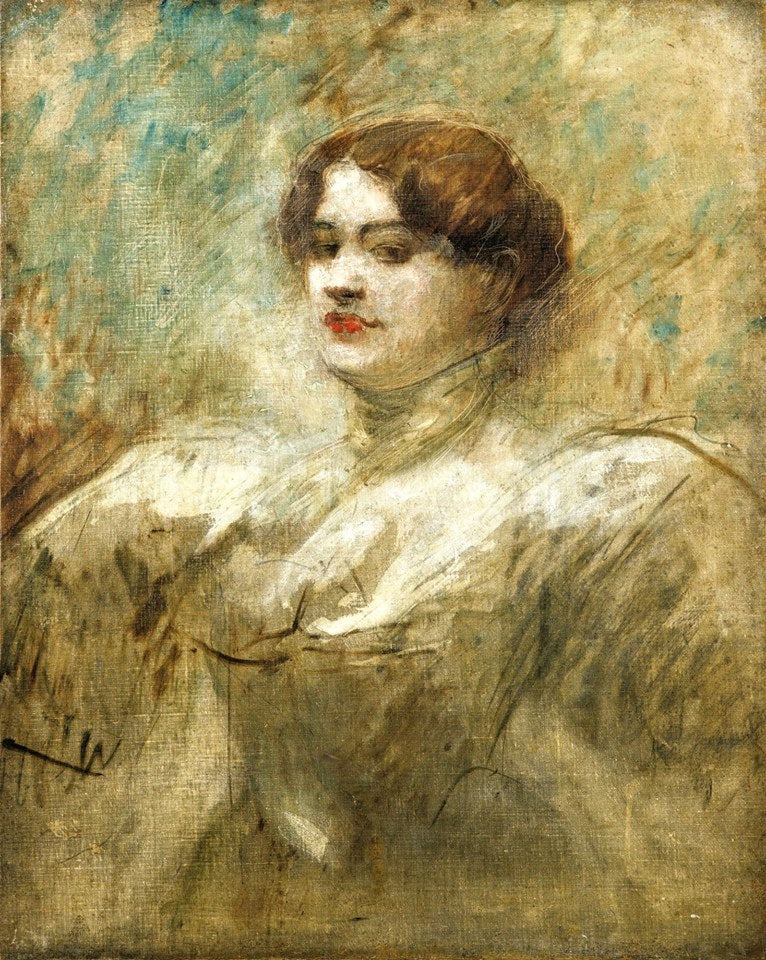 Portrait of Mademoiselle Lender by Jean-Louis Forain,A3(16x12")Poster
